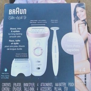 BrAun Silk shave trim and epilate